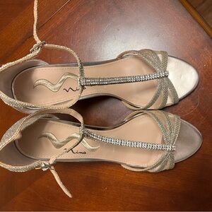 Elegant Gold Strappy Sandals